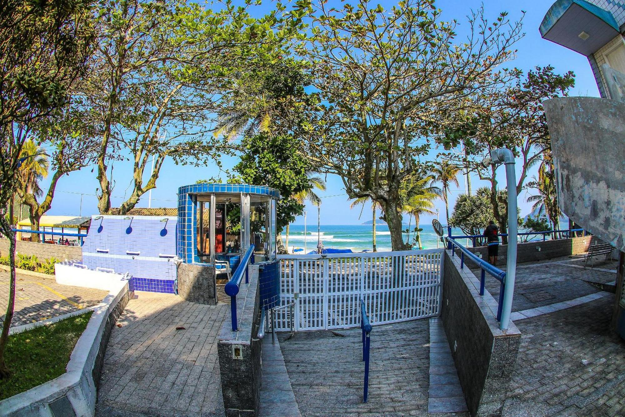 25C - Pe Na Areia Da Praia Do Tombo + Roupas De Cama + Vivo Fibra Guaruja Ngoại thất bức ảnh